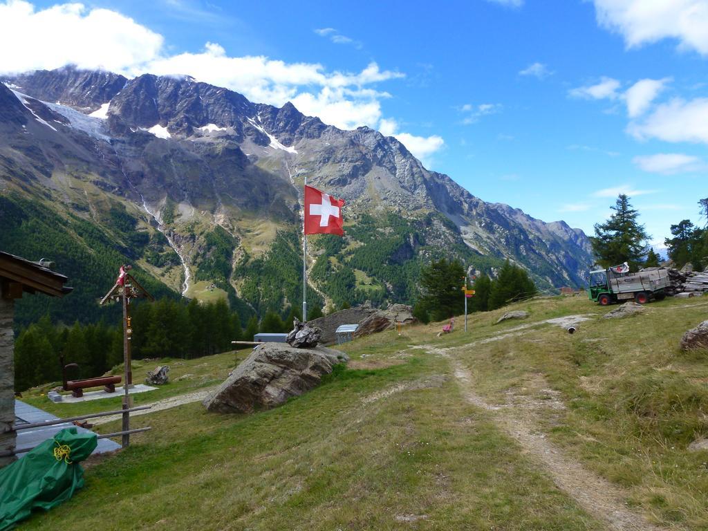 Vila Haus Weideli, Dammstrasse 7 Saas-Grund Exteriér fotografie